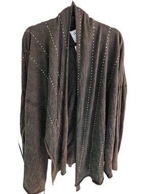 Vocal Rhinestone Draped Cardigan S Whimsigoth NWT